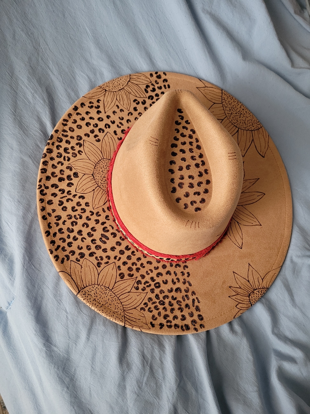 Hand Burned Fedora